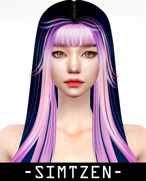 Download Sims 4 Cc Seulgi Hairstyle 013 Ver 1 And 2