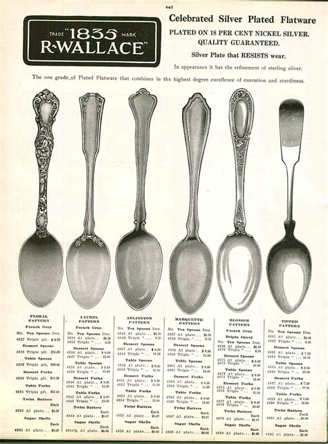 Vintage Wallace Silverplate Patterns