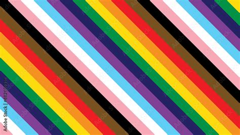 Pride Background With Lgbtq Pride Flag Colours Rainbow Stripes Background In Lgbt Gay Pride