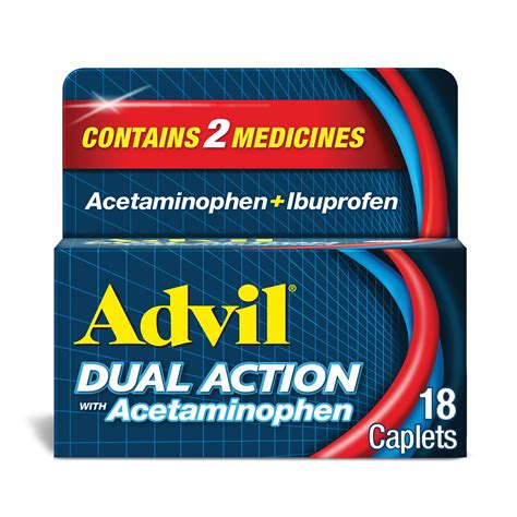 Advil Dual Action With Acetaminophen Pain And Headache Reliever