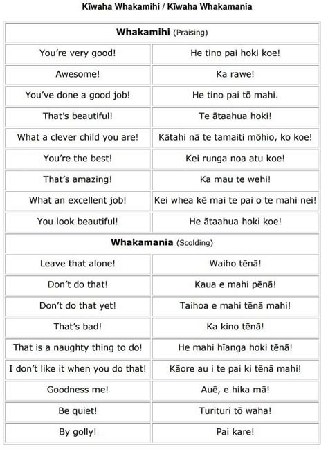 Pin By Rachel EISELE On Te Reo Maori Words