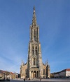 The tallest building on Earth from 1890-1901 (530 ft), Ulm Minster in ...