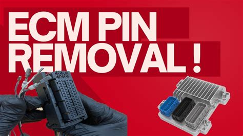 How To De Pin Ecm Connectors Engine Ecm Connector Pin Removal