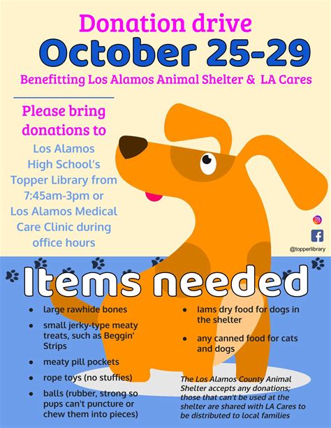 Lahs Topper Library Collects Donations For Los Alamos County Animal