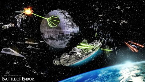 Star Wars Space Battle Wallpaper Wallpapersafari