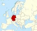 Большая карта расположения Германии | Германия | Европа | Maps of the ...