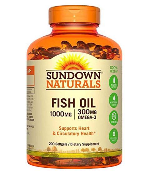 Is there any discount9 a: Sundown Naturals Fish Oil 1000 mg Softgel 1 gm: Buy ...