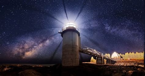 1500x788 Maine Lighthouse Universe Starry Night Long Exposure Milky