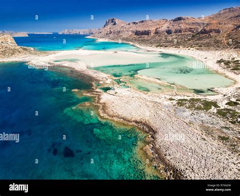 Balos Lagune Auf Der Insel Kreta Mit Azurblauen Wasser Griechenland Europa Kreta Ist Die