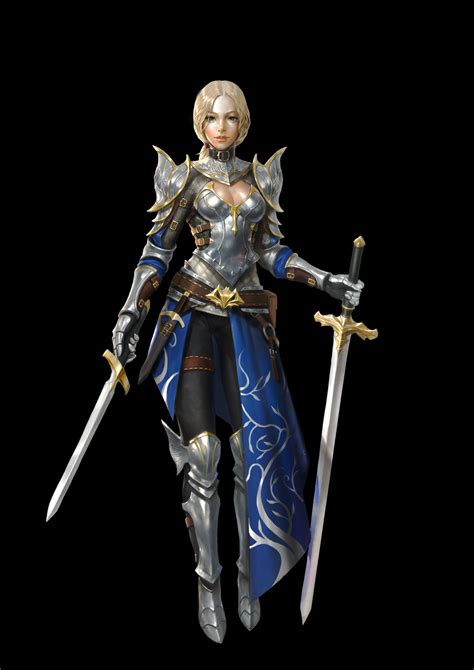 artstation knight choi yousik warrior woman female armor female knight