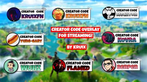 Make You A Fortnite Creator Code Overlay By Kruixfnbr Fiverr