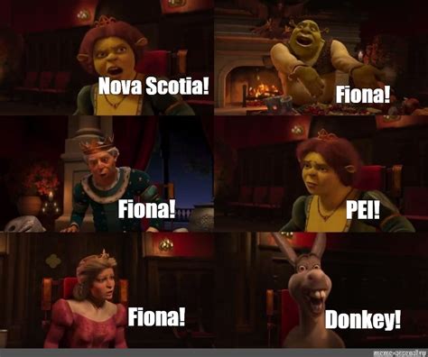 Shrek Fiona Donkey Meme