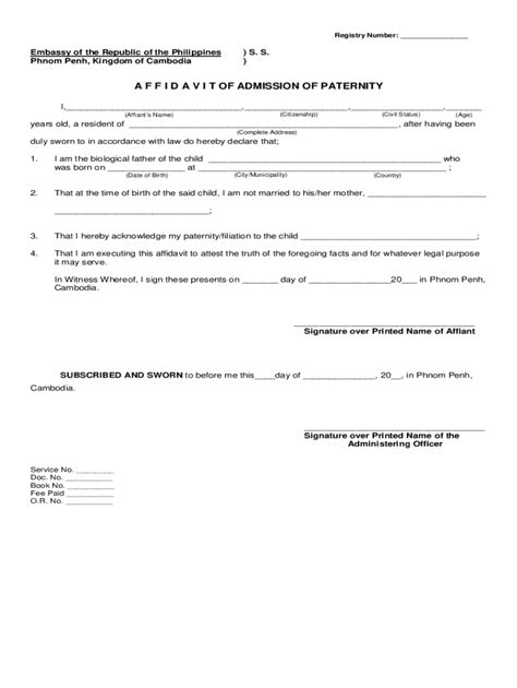Pa Acknowledgement Paternity Form Fill Out And Sign P Vrogue Co