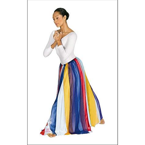 multi color streamer skirt praise dance dresses dance attire dance outfits
