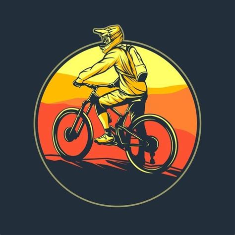 Premium Vector Mountain Bike Graphic Illustration Bike Illustration