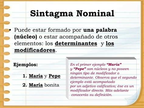 Ppt El Sintagma Nominal Powerpoint Presentation Free Download Id