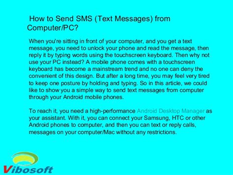 The software recovers all your deleted text messages and lost phone numbers. How to send sms (text messages) from computer pc