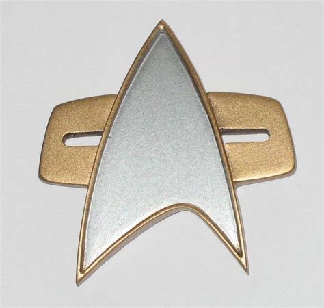 Voyager Com Badge Star Trek Pin Star Trek Costume Star Trek Voyager