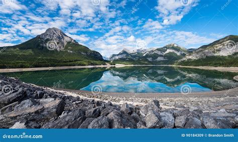 Barrier Lake Stock Image Image Of Mountain Country 90184309