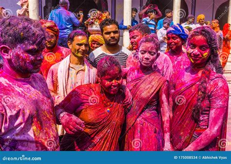 Mathura Holi Festival Editorial Stock Image Image Of Celebration