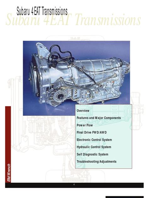Understanding The Subaru 4eat Transmission A Comprehensive Overview Of