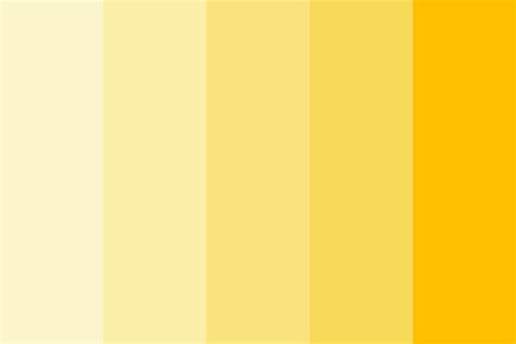 Bright Yellow Shades Color Palette Html Colors