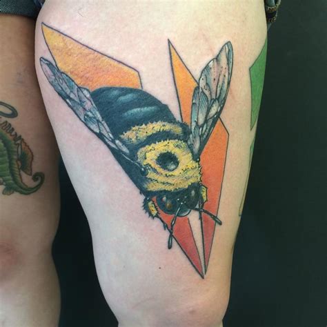 Carpenter Bee By Chuck Day Tattoos
