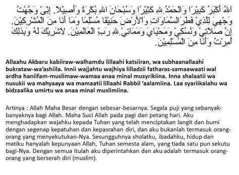 Bacaan Doa Iftitah Arab Latin Dan Artinya Dalam Sholat Tahajud Imagesee