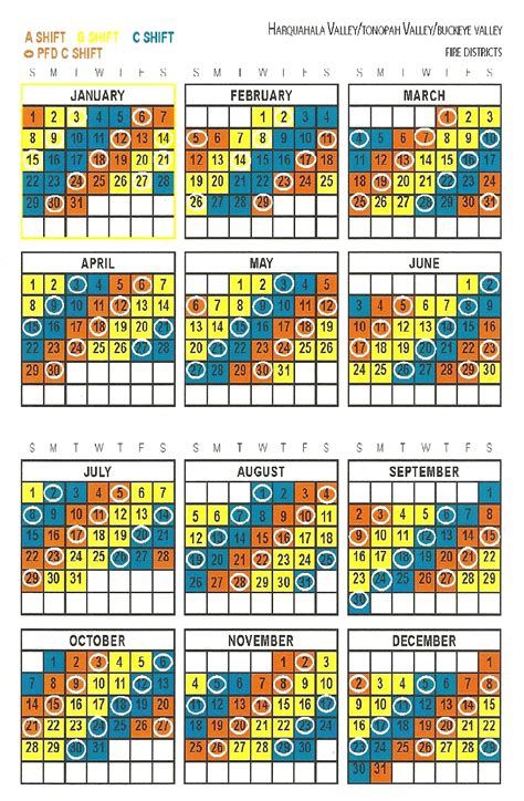 Printable Firefighter Shift Calendar 2022 Printable World Holiday