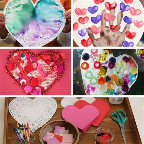 Valentine Heart Art Projects For Kids Fun A Day