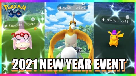 2021 New Years Event In Pokemon Go New Shiny Pikachu Slowpoke