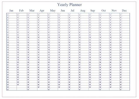 Free Printable Yearly Planner Template In Pdf Word And Excel