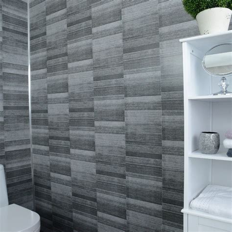 claddtech dark grey bathroom wall panels splashbacks small tile effect cladding panels