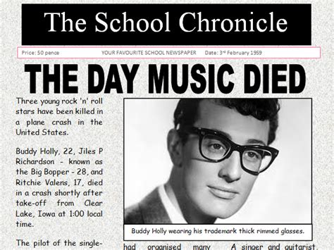 Who Died With Buddy Holly