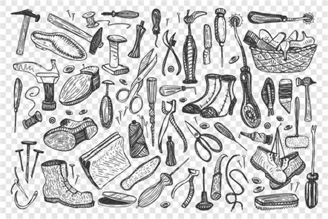 60 Drawing Of A Shoe Cobbler Tools Illustrations Royalty Free Vector Graphics And Clip Art Istock