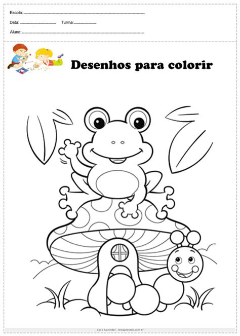 Atividades Infantis Desenhos Para Colorir E Imprimir