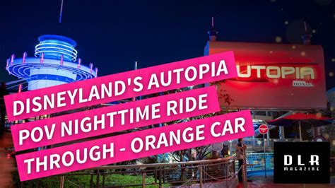 Disneyland S Autopia POV Nighttime Ride Through Orange Car YouTube