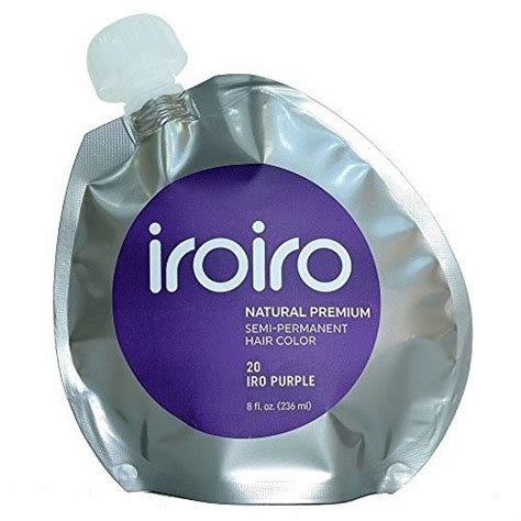 Iroiro Premium Natural Semi Permanent Hair Color 20 Purple 8oz