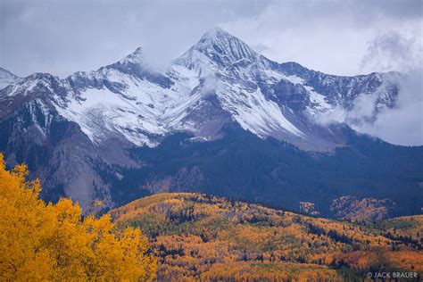 Wilson Peak Autumn Snow San Juan Mountains Colorado