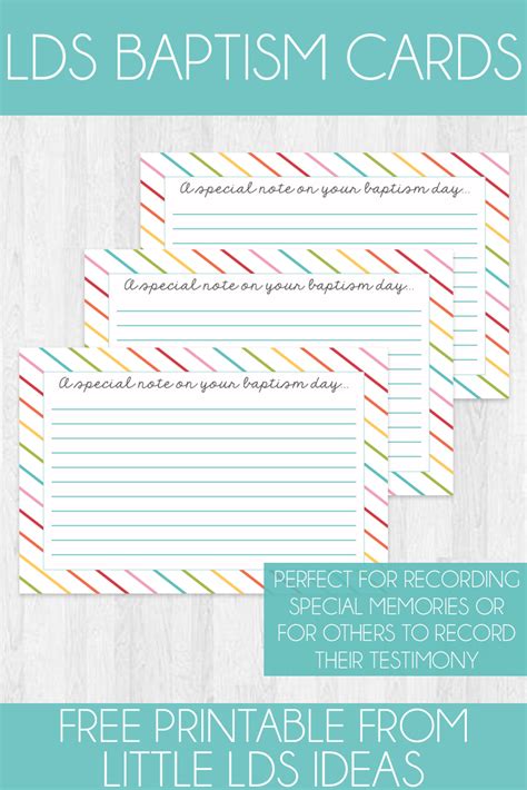 Lds Baptism Cards Lds Baptism Baptism Cards Lds Baptism Ts