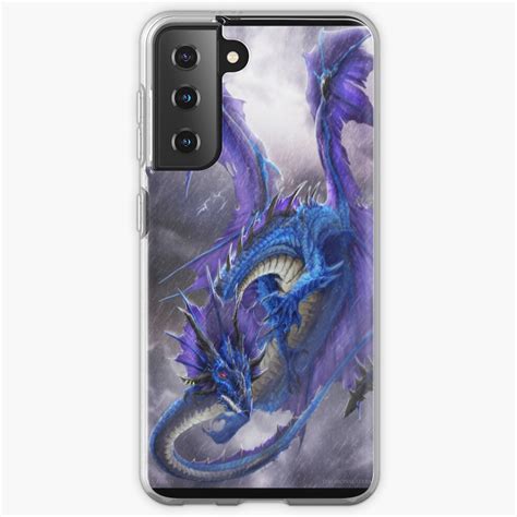 Blue Storm Dragon Case And Skin For Samsung Galaxy By Drakhenliche