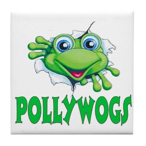 Pollywogs Tile Coaster By Krysties Kreations Support