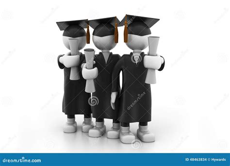 Graduating Students Stock Illustration Illustration Of Graduation