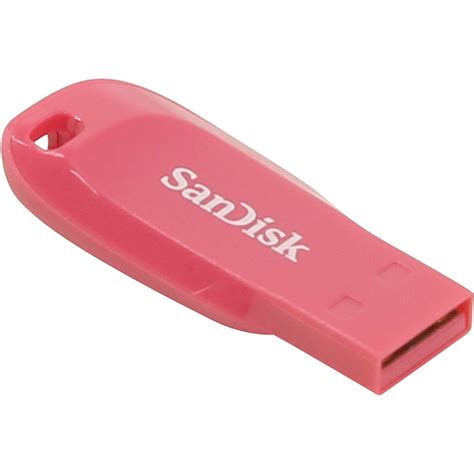 Original Sandisk Cruzer Blade 64gb Pink Usb 20 Flash Drive