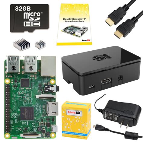 Canakit Raspberry Pi 3 Complete Starter Kit 32 Gb Fuente Candy Ho