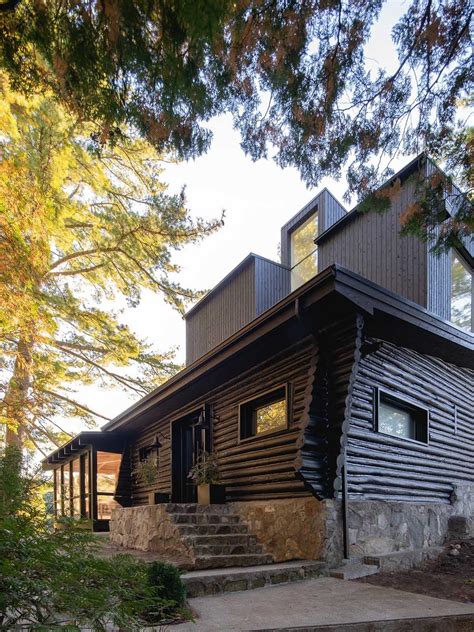A Black Exterior And New Living Spaces Were Part Of Remodeling An Old