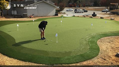Homeowners find owning a practice green this large not only benefits the family's golfers, but provides fun for their. Artificial Putting Greens and Golf Grass | SYNLawn Alberta