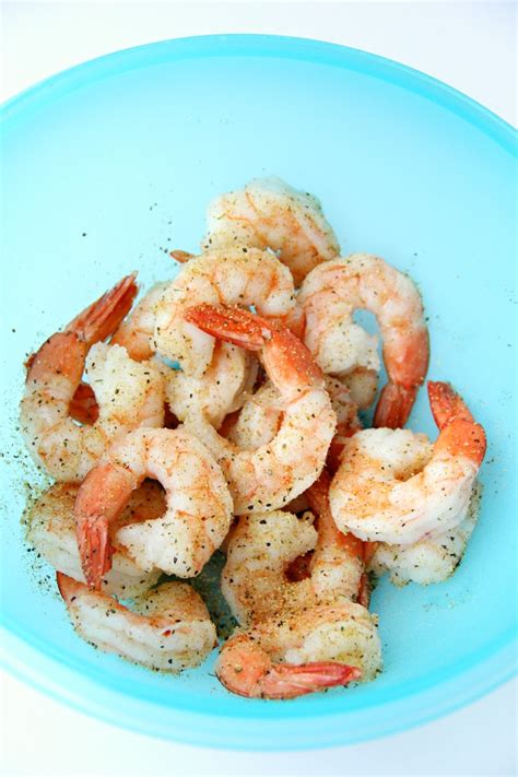 Set the air fryer to about 330f (my air fryer is analog so i can't exactly tell). Air Fryer Shrimp - Bitz & Giggles