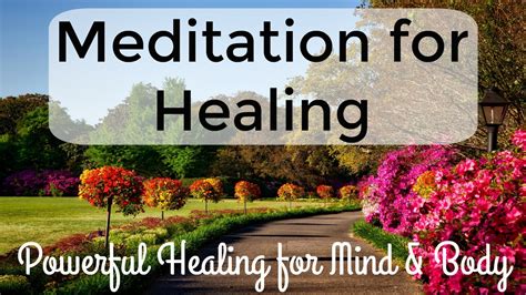 Meditation For Healing Free Guided Meditation To Relax The Body