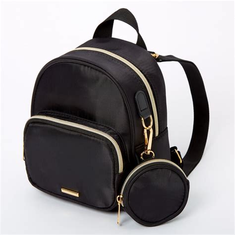 Black Nylon Mini Backpack Seedsyonseiackr